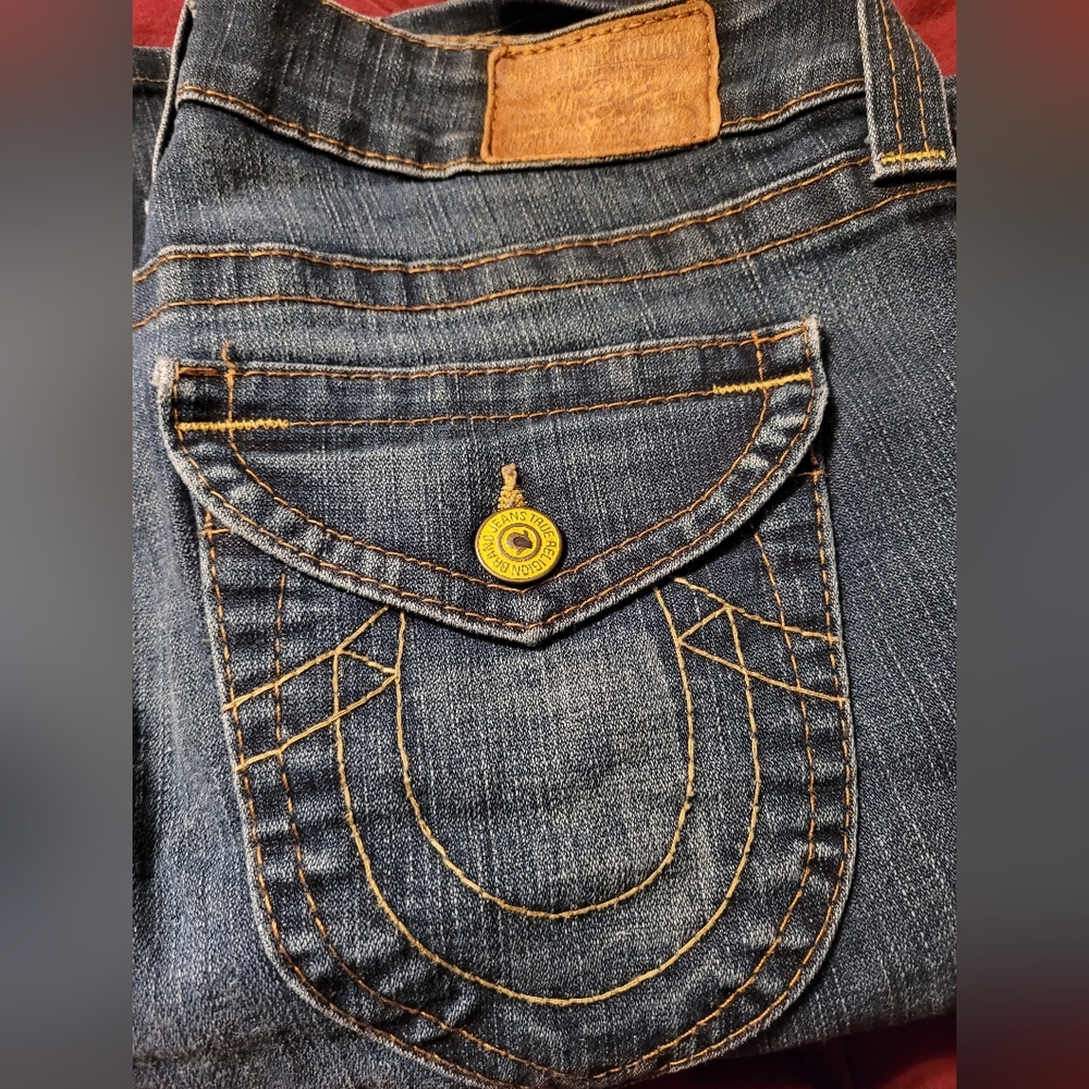 True Religion Women's Dark Blue Jeans